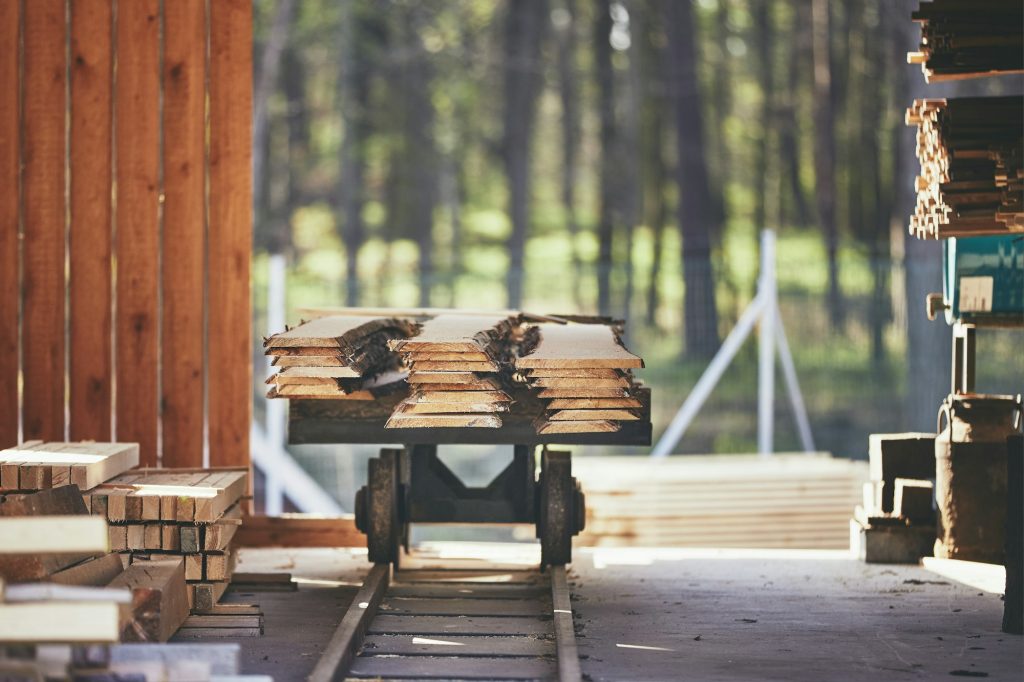 Planks at the sawmill